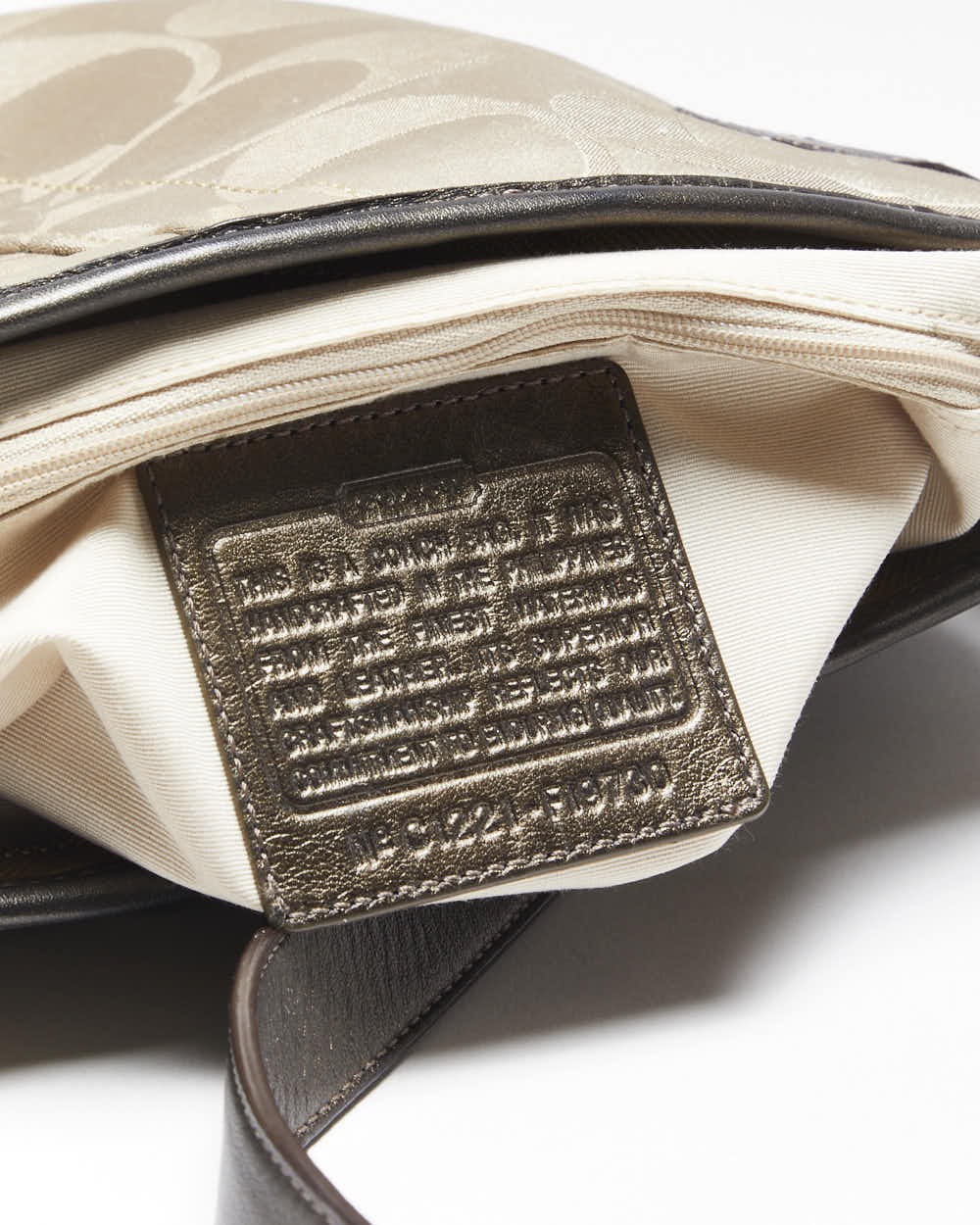 Vintage Y2k 00s Coach Monogram Cross-Body Bag