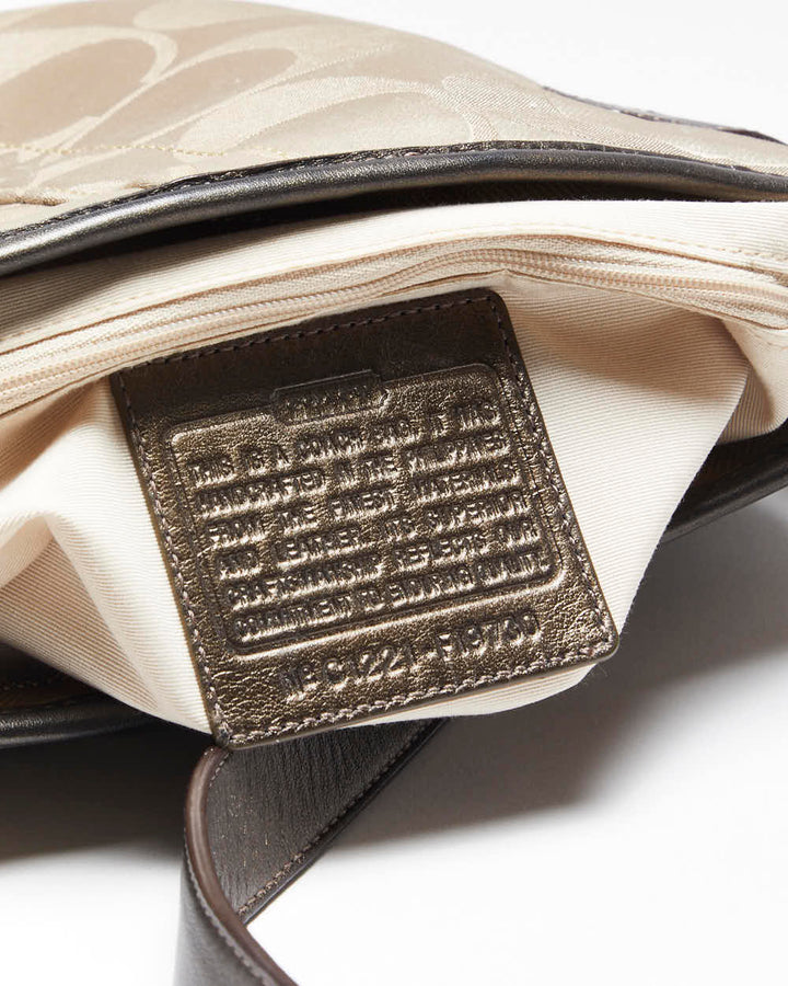Vintage Y2k 00s Coach Monogram Cross-Body Bag