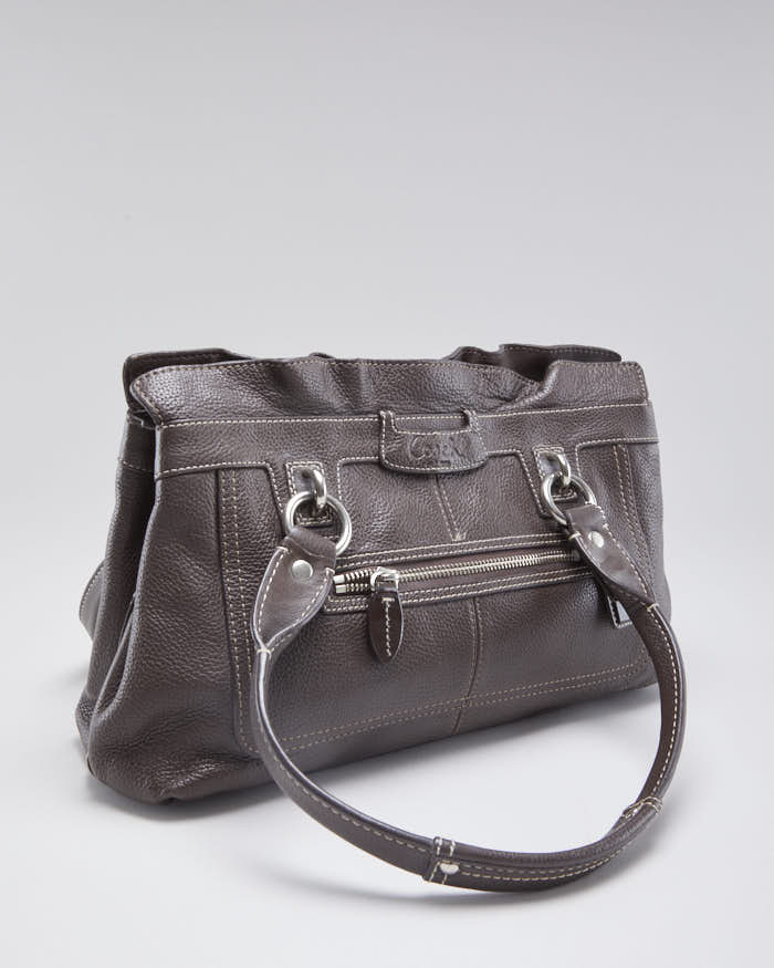 Vintage Y2k 00s Coach Brown Leather Handbag