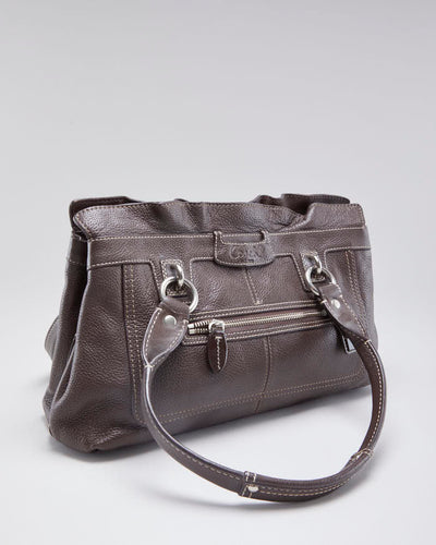 Vintage Y2k 00s Coach Brown Leather Handbag