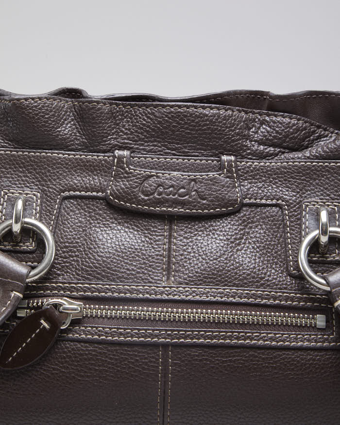 Vintage Y2k 00s Coach Brown Leather Handbag