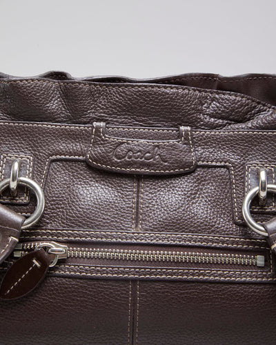 Vintage Y2k 00s Coach Brown Leather Handbag