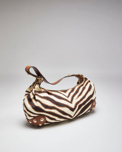 Vintage Y2k 00s Michael Kors Zebra Handbag