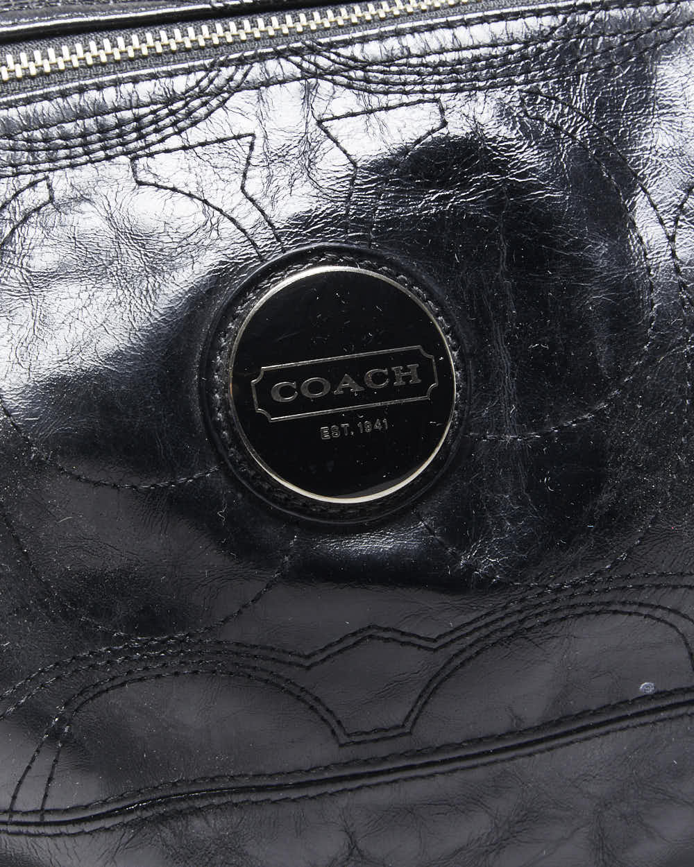 Vintage Y2k 00s Coach Patent Leather Bag