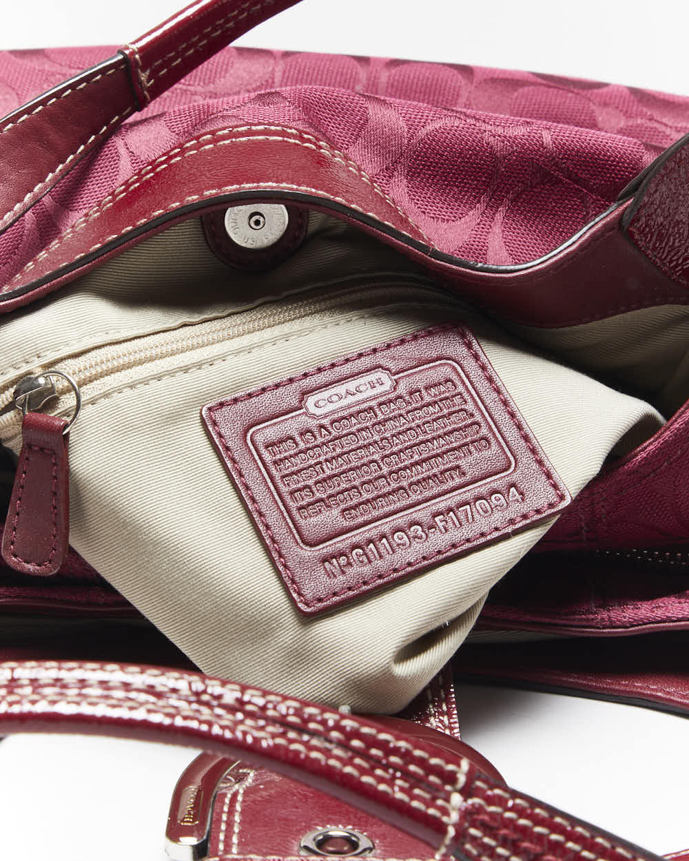 Vintage Y2k 00s Coach Monogram Bag