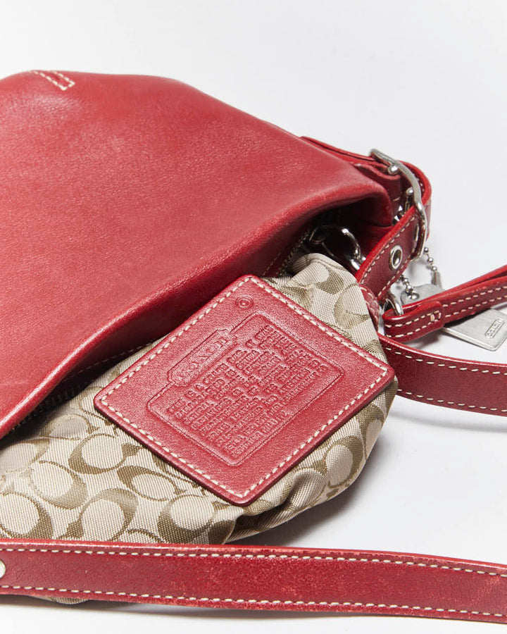 Vintage Y2k 00s Coach Leather Mini Handbag