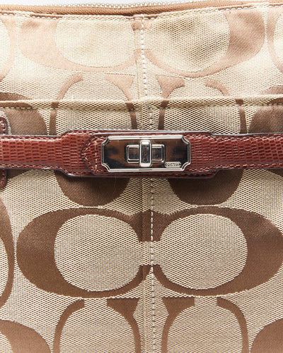 Vintage Y2k 00s Coach Monogram Handbag