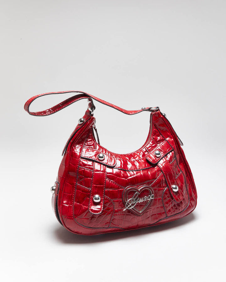 Vintage Y2k 00s Guess Red Handbag