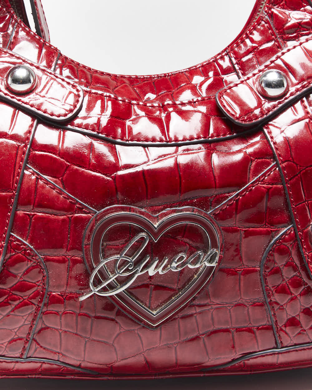 Vintage Y2k 00s Guess Red Handbag