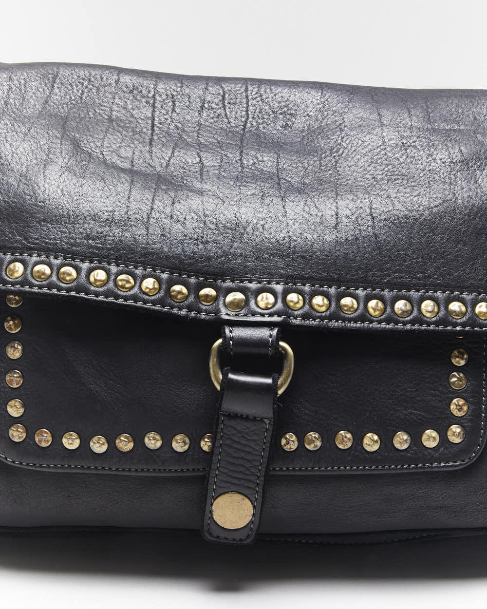 Vintage Bolsa Nova Leather Studded Bag