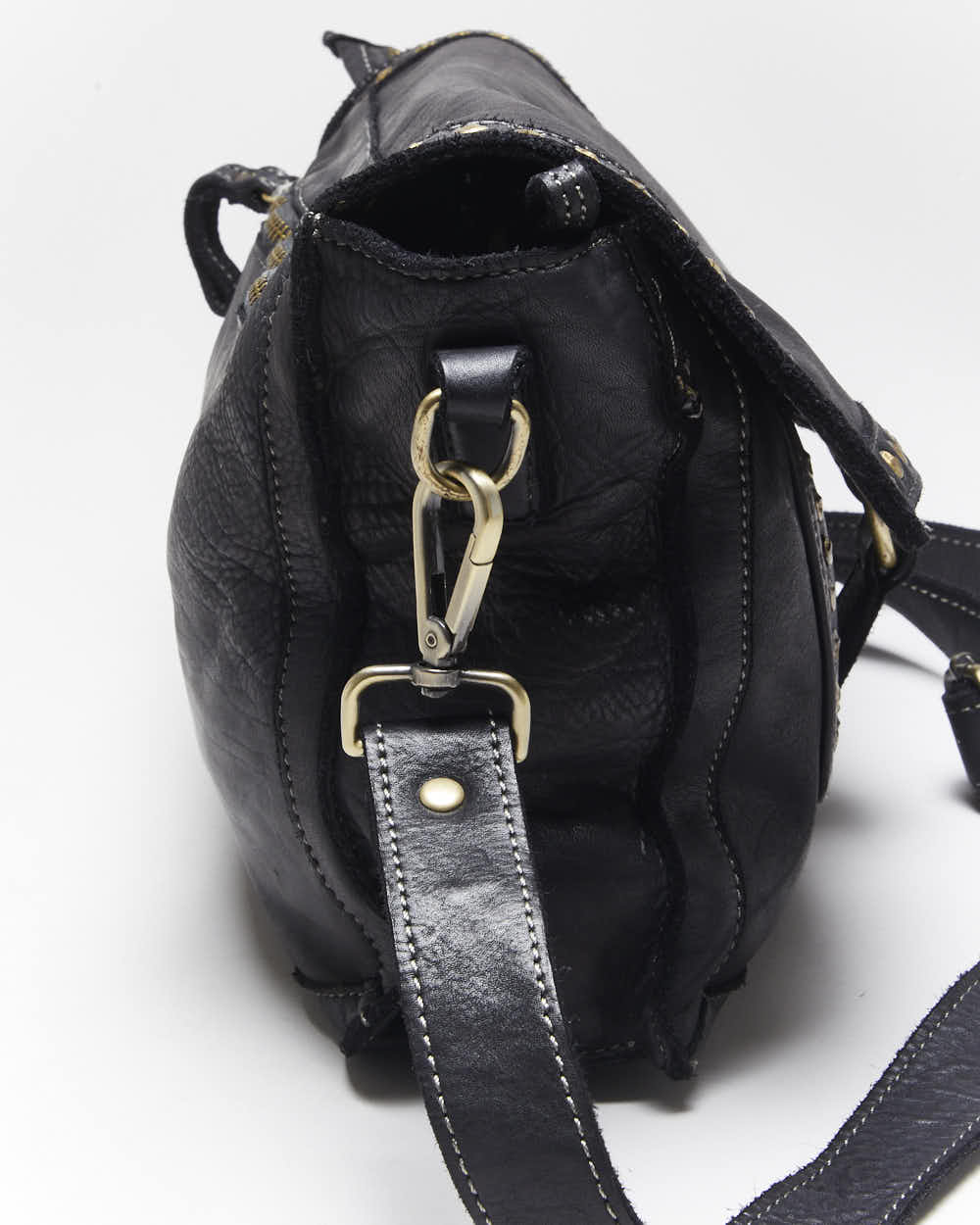 Vintage Bolsa Nova Leather Studded Bag