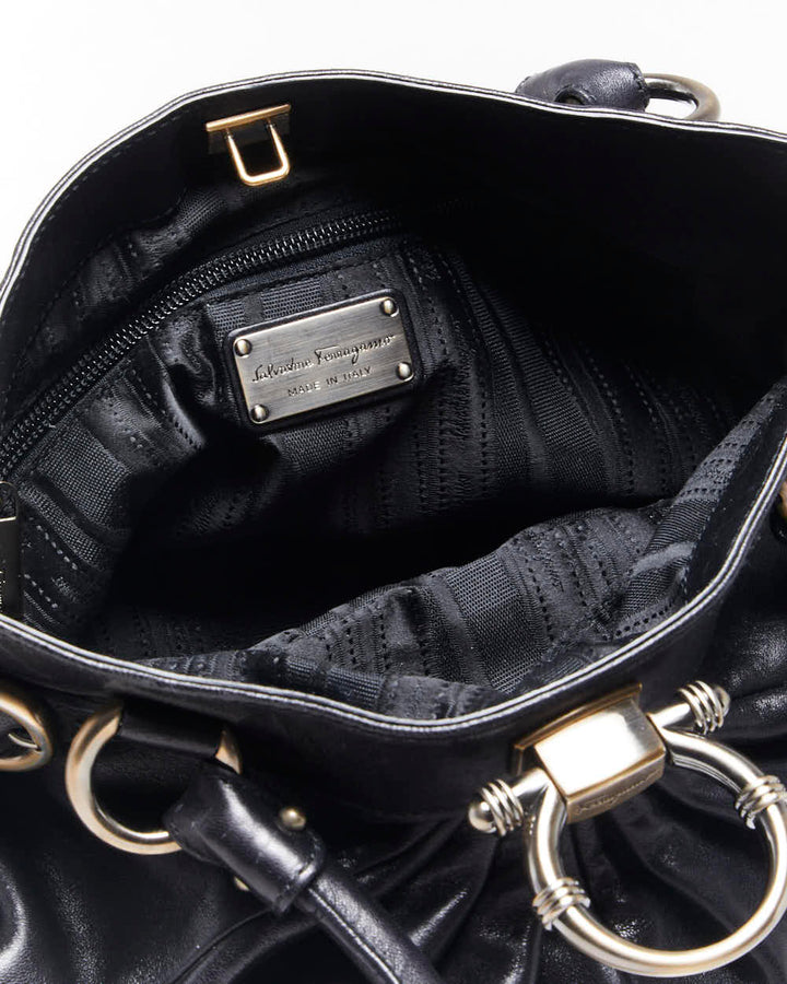 Vintage Salvatore Ferragamo Leather Handbag