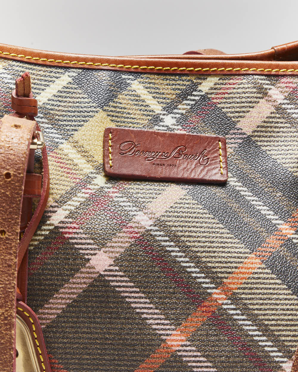 Vintage Dooney &amp; Bourke Tartan Handbag