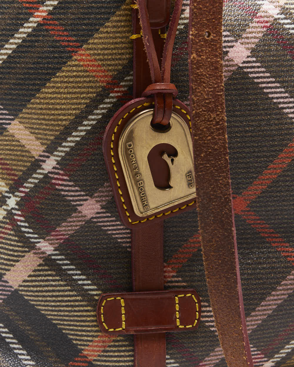 Vintage Dooney & Bourke Tartan Handbag