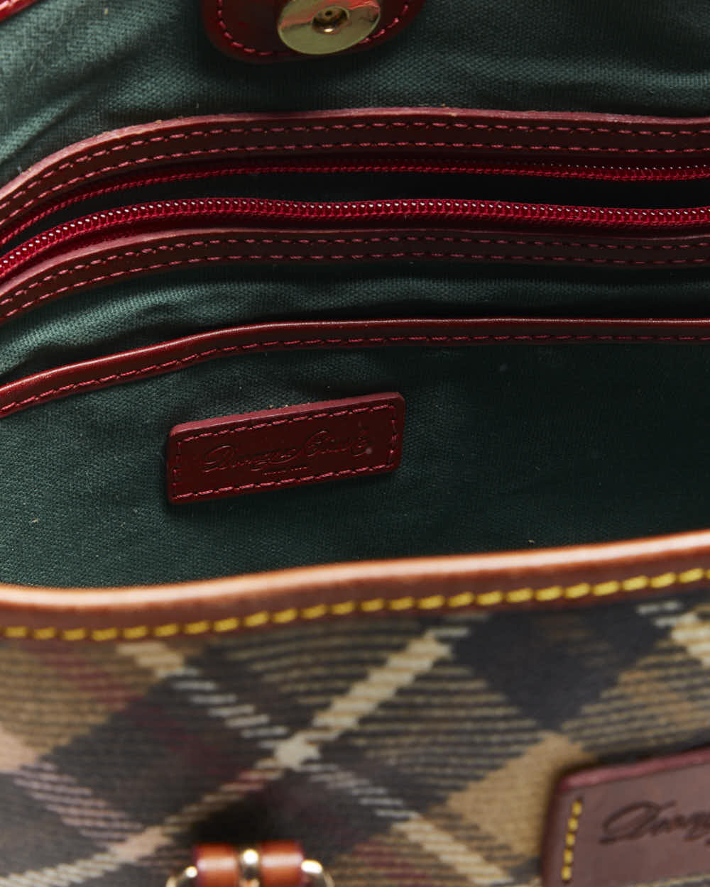 Vintage Dooney &amp; Bourke Tartan Handbag
