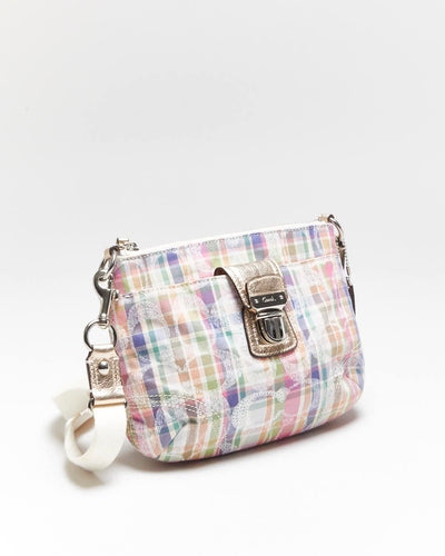 Vintage Y2k 00s Coach Checked Cross-Body Bag