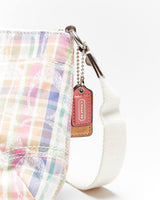 Vintage Y2k 00s Coach Checked Cross-Body Bag