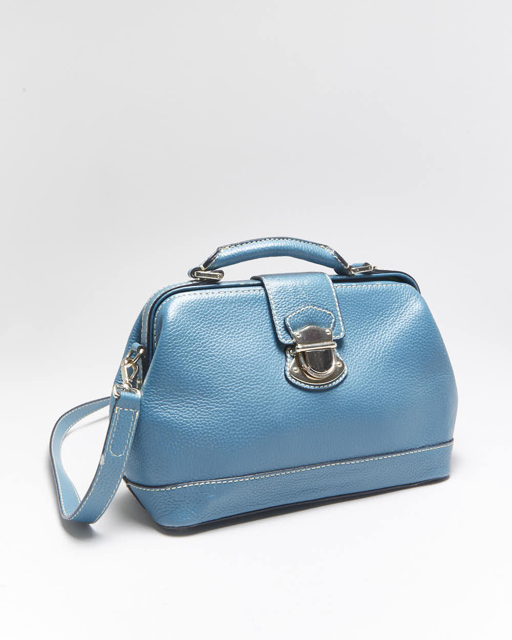 Vintage Danier Turquoise Leather Bag