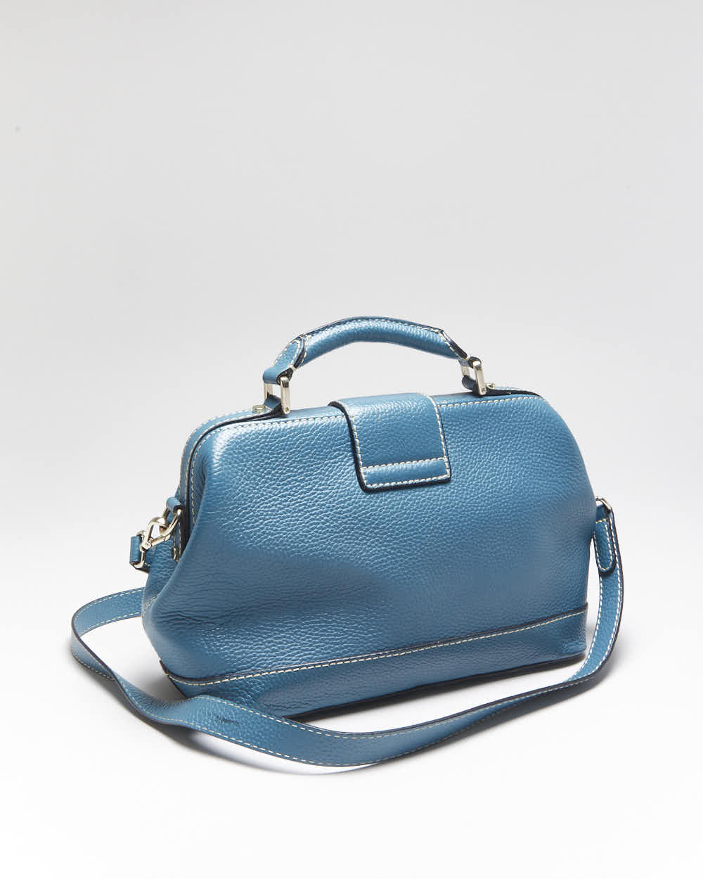 Vintage Danier Turquoise Leather Bag