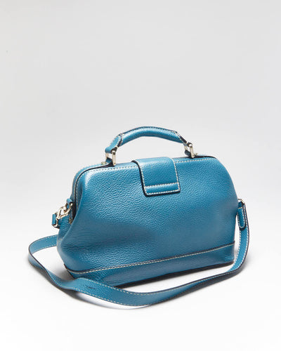 Vintage Danier Turquoise Leather Bag