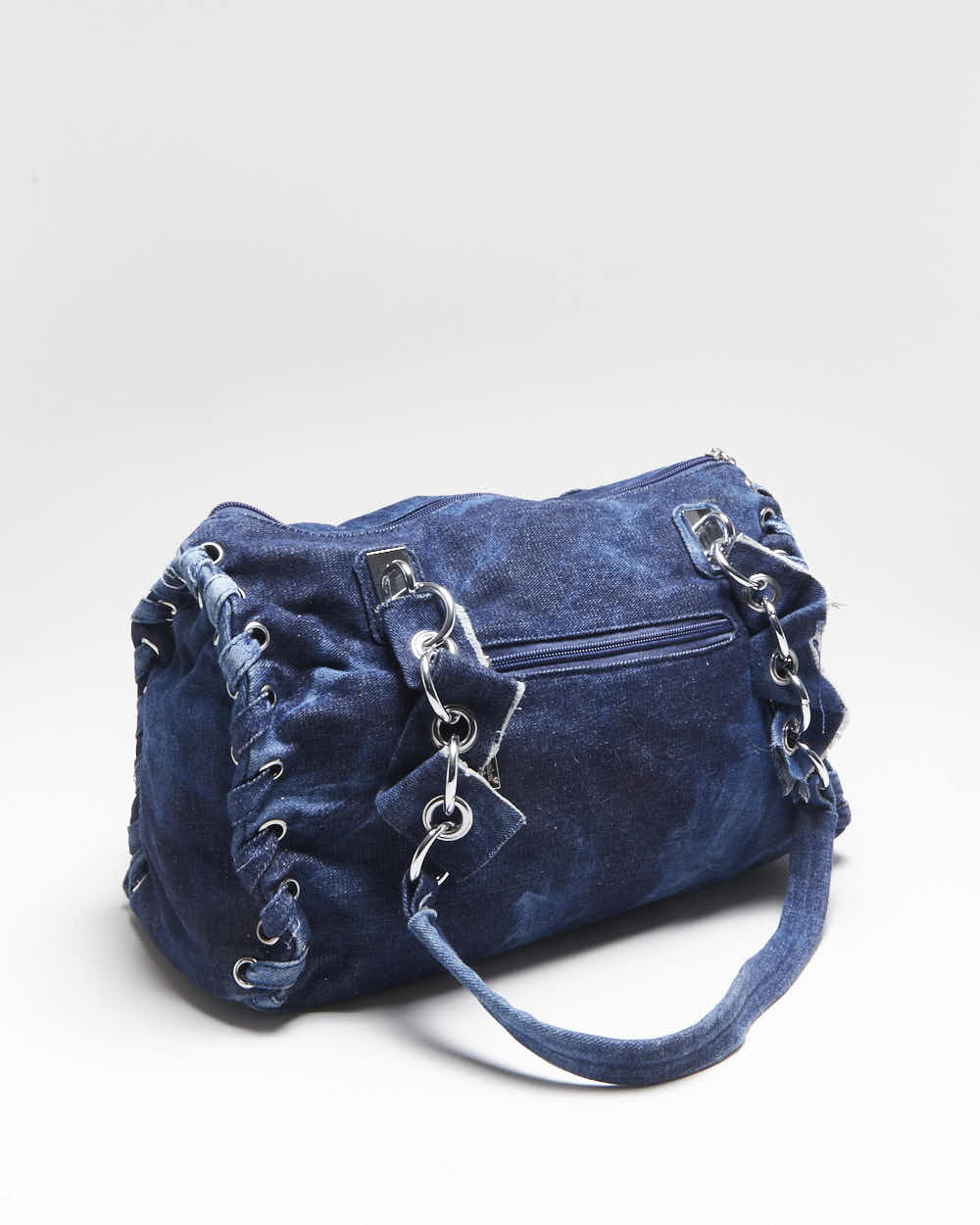Vintage Y2k 00s Temptation Denim Rhinestone Handbag