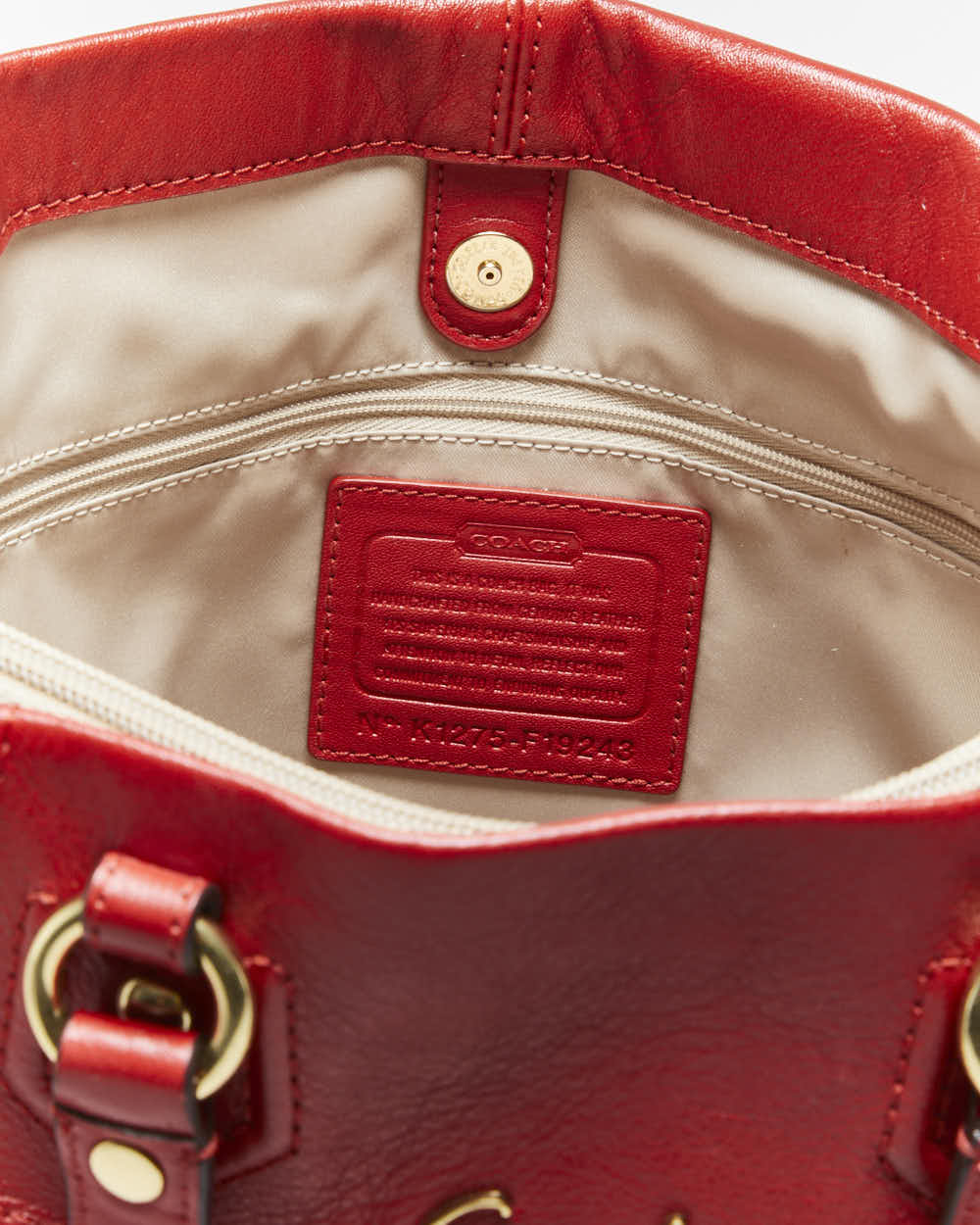 Vintage Y2k 00s Coach Leather Handbag