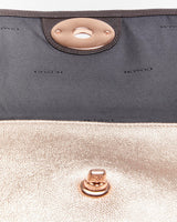 Vintage Coach Rose Gold Leather Shoulder Bag