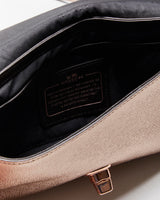 Vintage Coach Rose Gold Leather Shoulder Bag