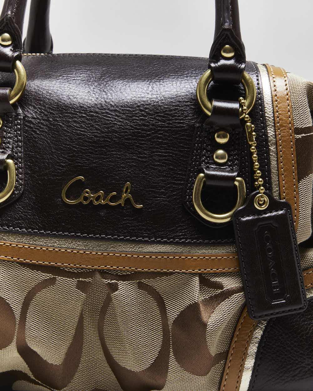 Vintage Y2k 00s Coach Monogram Handbag