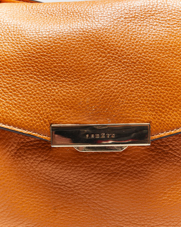 Vintage Sandro Leather Shoulder Bag