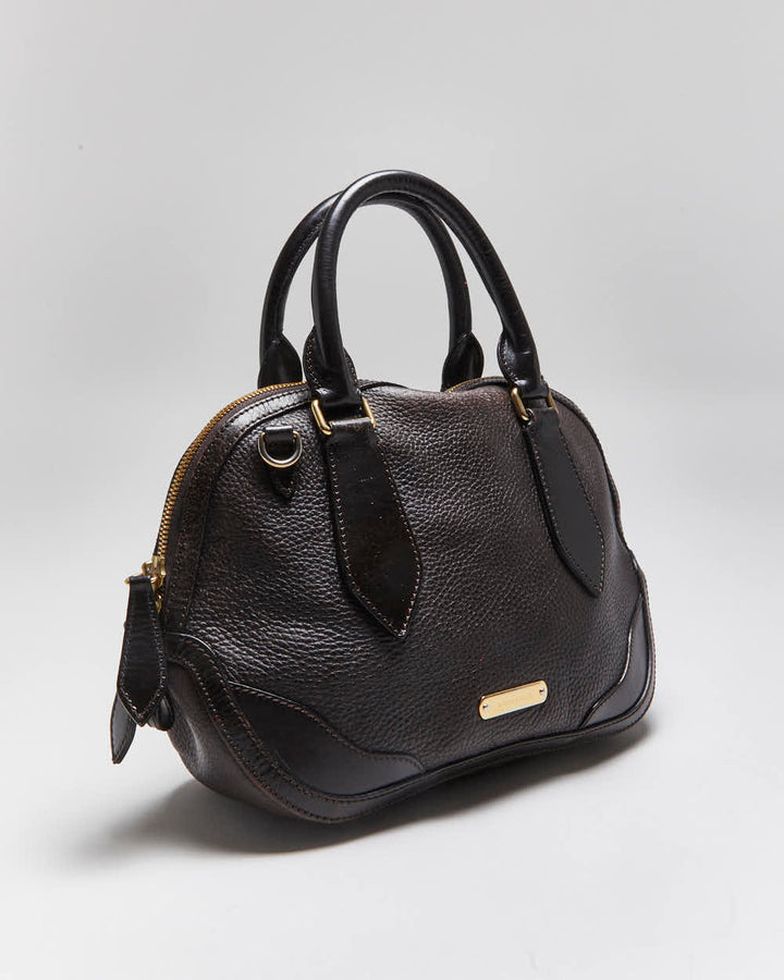 Vintage Burberry Leather Handbag