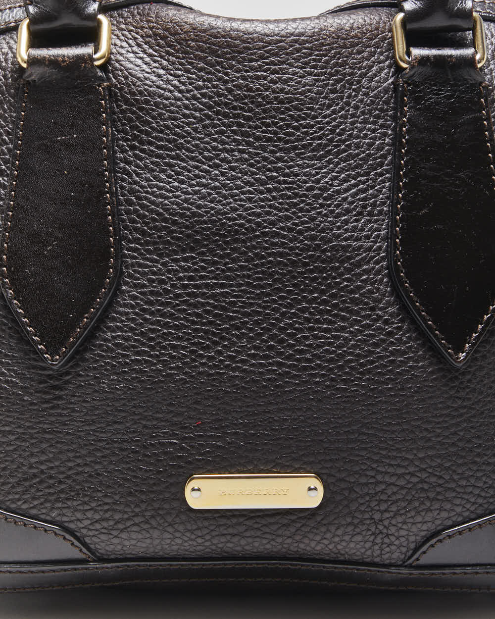 Vintage Burberry Leather Handbag