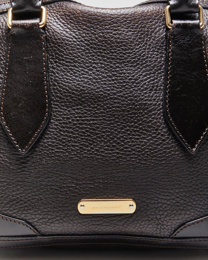 Vintage Burberry Leather Handbag