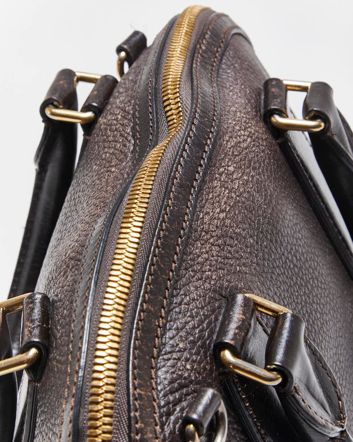 Vintage Burberry Leather Handbag