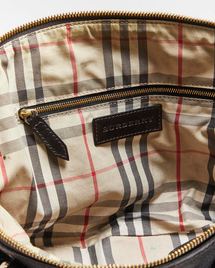 Vintage Burberry Leather Handbag