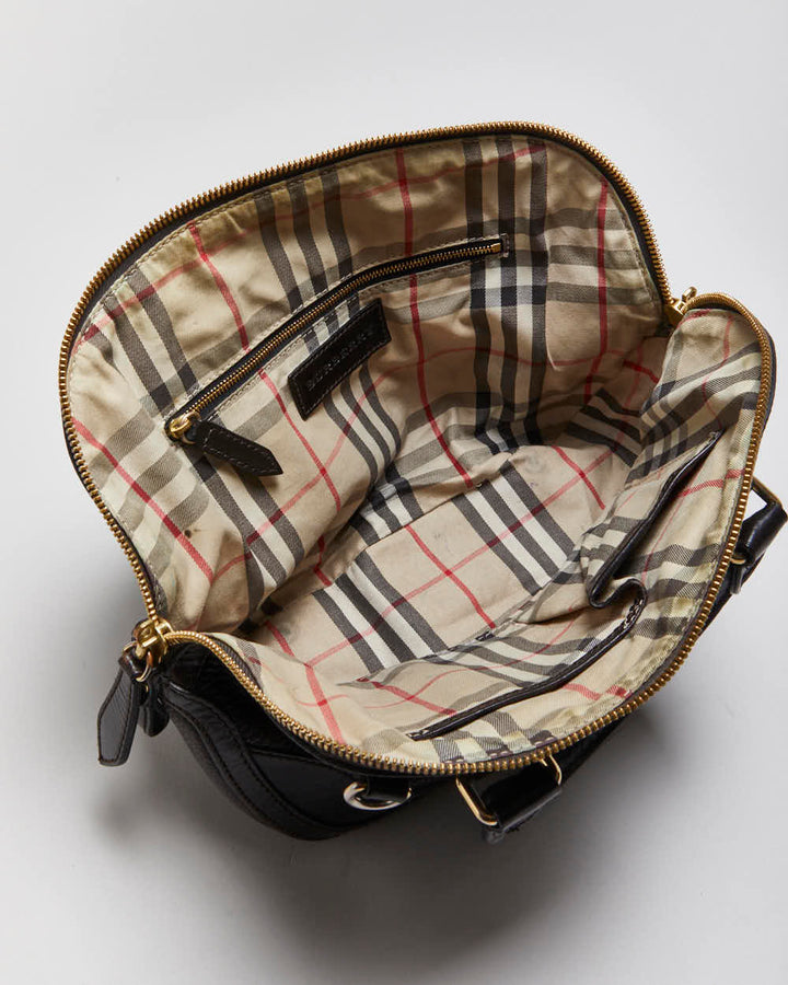 Vintage Burberry Leather Handbag