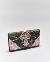 Vintage Y2k 00s Camouflage Crucifix Purse