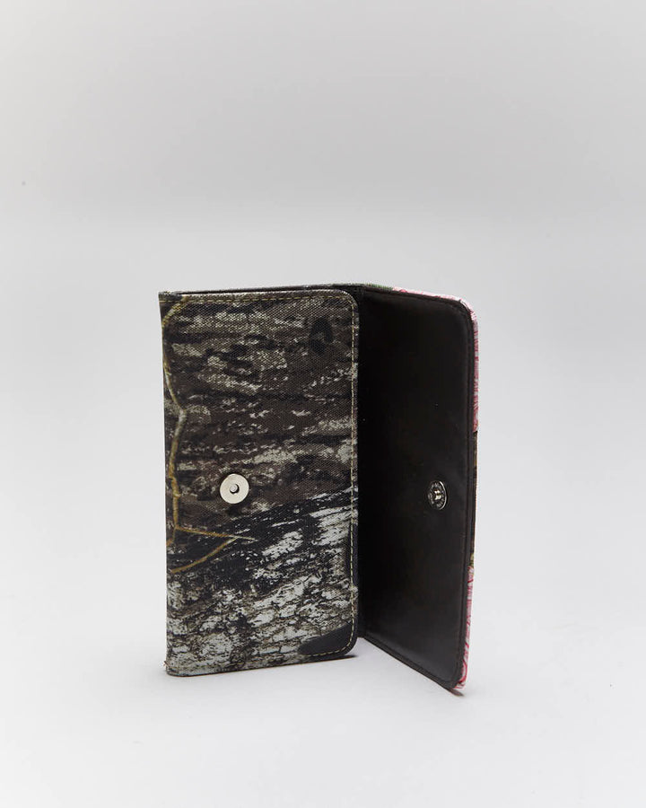 Vintage Y2k 00s Camouflage Crucifix Purse