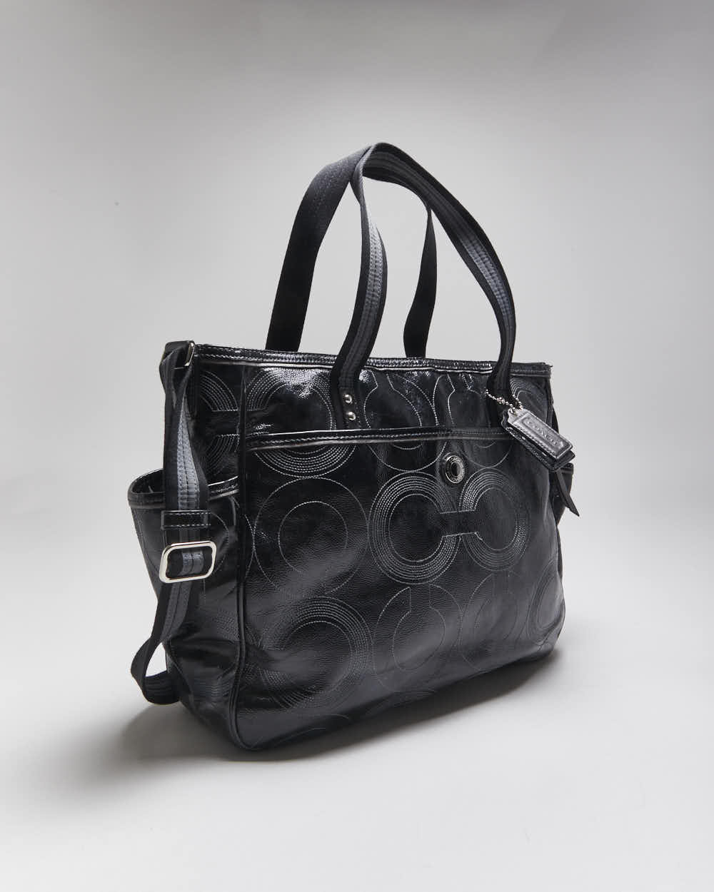 Vintage Coach Patent Leather Weekend Bag