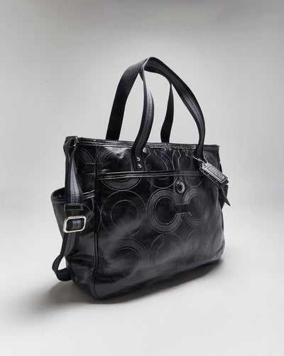 Vintage Coach Patent Leather Weekend Bag