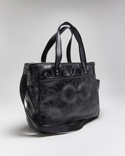 Vintage Coach Patent Leather Weekend Bag