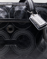 Vintage Coach Patent Leather Weekend Bag