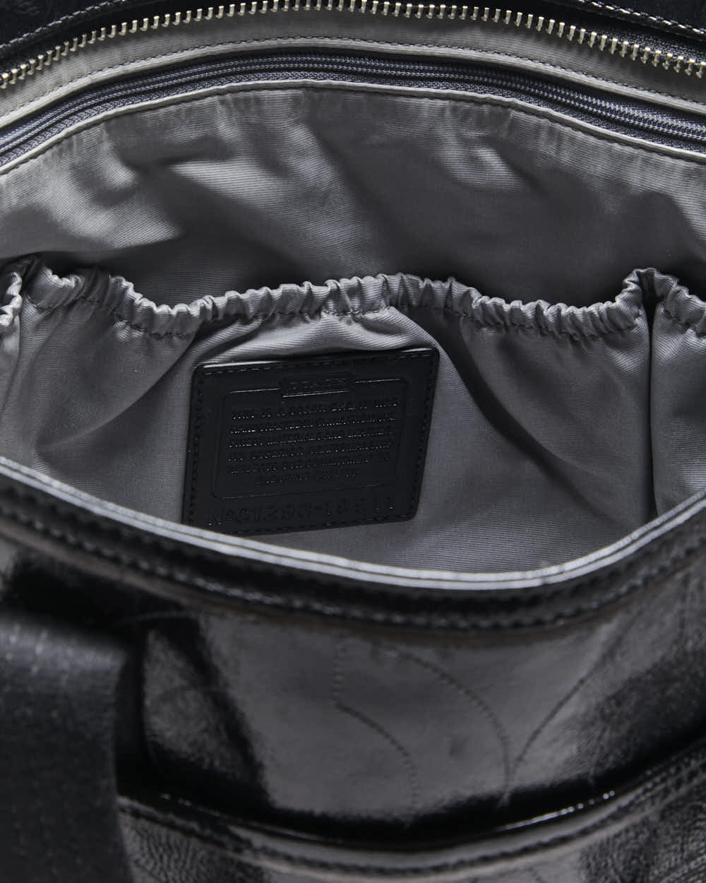 Vintage Coach Patent Leather Weekend Bag