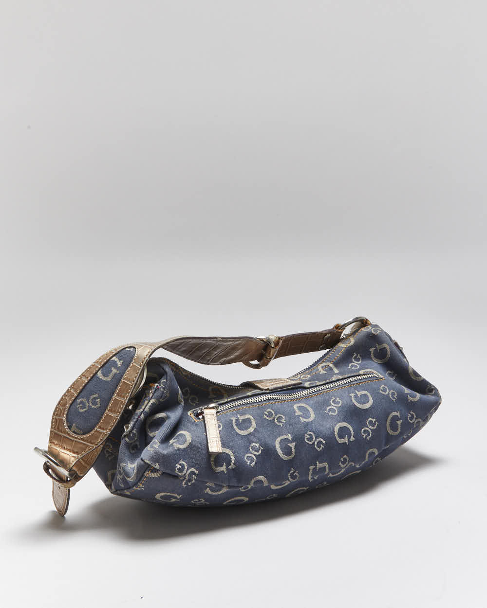 Vintage Y2k 00s Guess Studded Denim Handbag