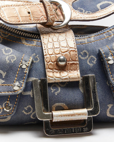 Vintage Y2k 00s Guess Studded Denim Handbag