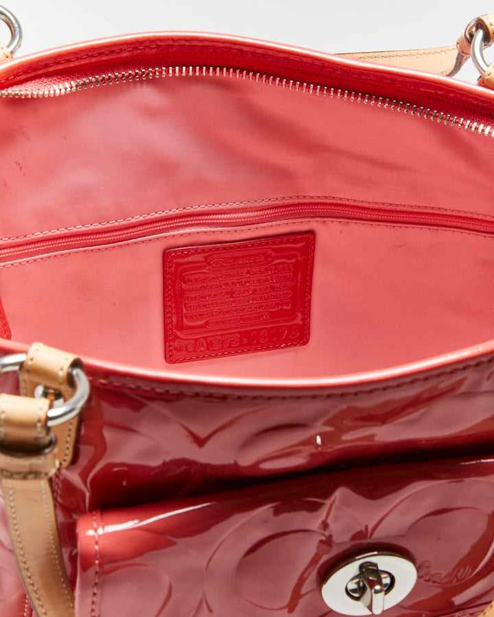 Vintage Y2k 00s Coach Patent Handbag
