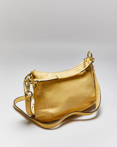 Vintage Y2k 00s Coach Butter Yellow Shoulder Bag