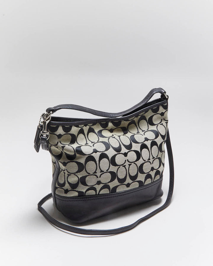 Vintage Y2k 00s Coach Monogram Shoulder Bag