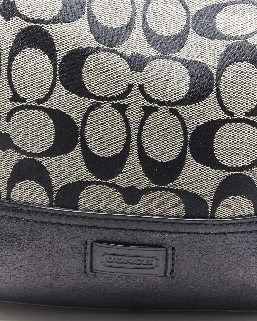 Vintage Y2k 00s Coach Monogram Shoulder Bag
