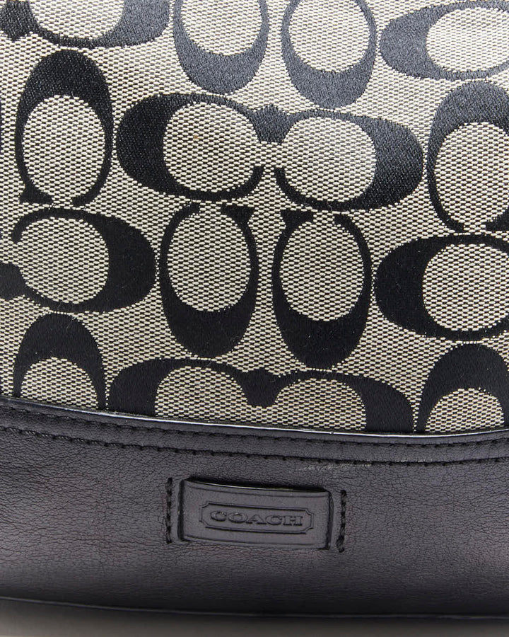 Vintage Y2k 00s Coach Monogram Shoulder Bag